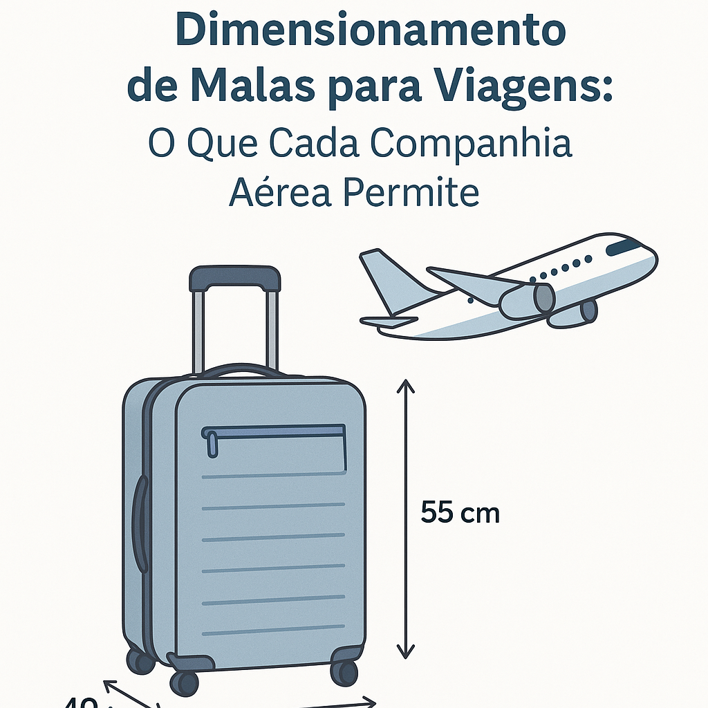 dimensionamento malas viagens